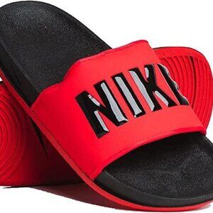 Sz9 Nike OFFCOURT SLIDE🔥New Mens Black/Red Slides Sandals BQ4639-002
